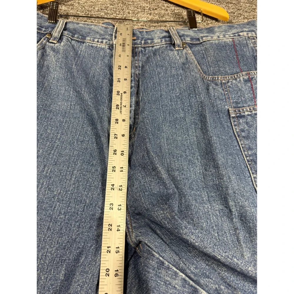 FUBU The Collection Mens Denim Shorts‎ Blue Baggy 90s Streetwear W42 Circa 1992